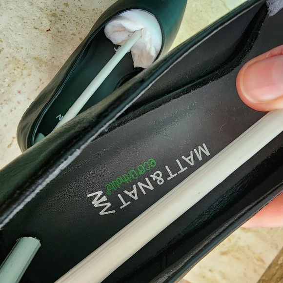 Matt and Nat Eco Ortholite Block Heels Stanley Black Size 5 - Picture 4 of 13